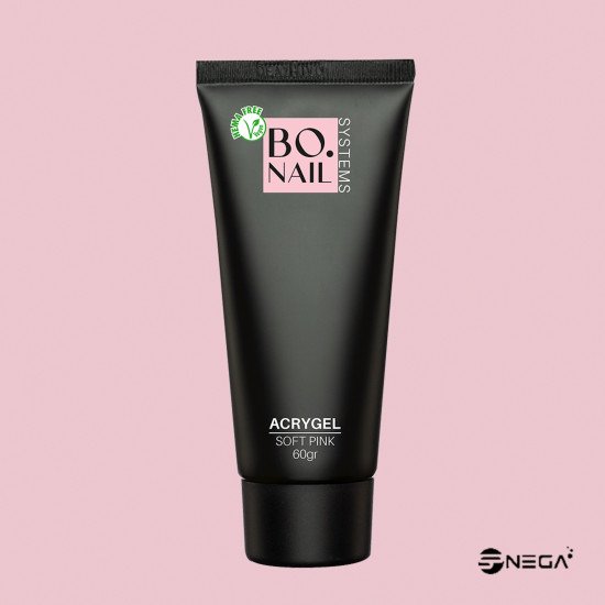 Polygel, AcrylicGel - Soft Pink, 60 gr  Professional poly Gel and Acryl  system for nails