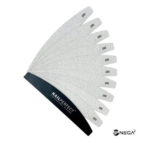 Rašpice za nokte polumjesec NP  profesional #180, 10 komada Rašpice, turpije i blokovi  