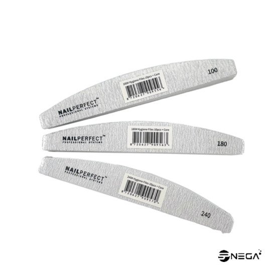 Rašpice za nokte polumjesec NP  profesional #180, 10 komada Rašpice, turpije i blokovi  