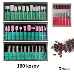 Set of grinding bits for nails and skin 160 pieces