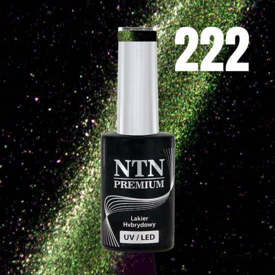 NTN PREMIUM magnetni gel lak za nohte 222 Magnetni Gelish Cat Eye laki