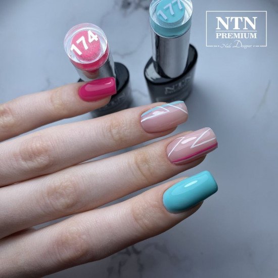NTN PREMIUM permanentni barvni lak za nohte 177 Permanentni zelo pokrivni gel laki