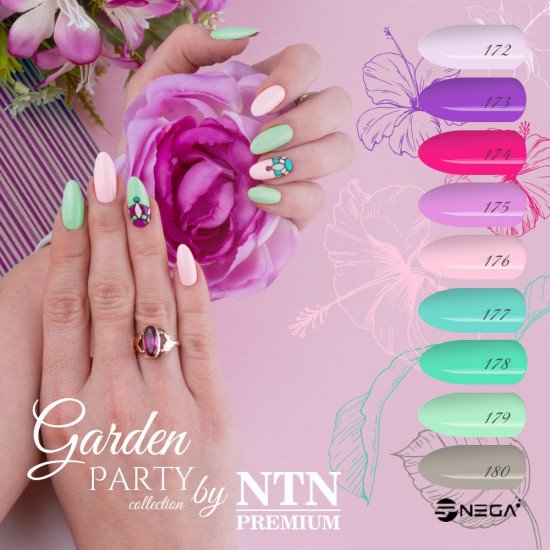 NTN PREMIUM permanentni barvni lak za nohte 177 Permanentni zelo pokrivni gel laki