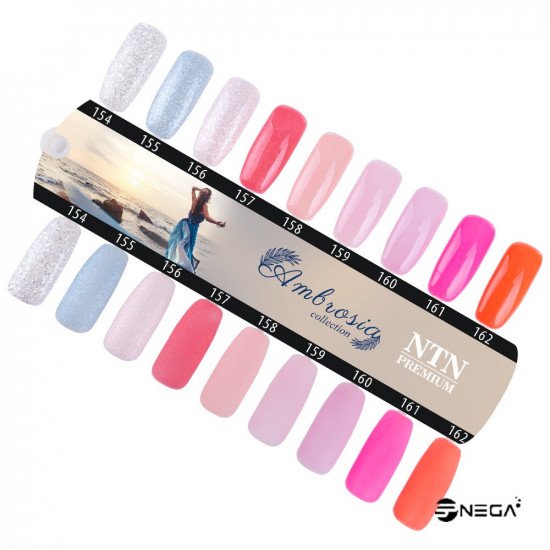 NTN PREMIUM permanentni barvni lak za nohte 162 Permanentni zelo pokrivni gel laki