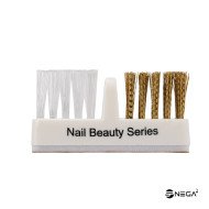 Brush for cleaning grinding attachments