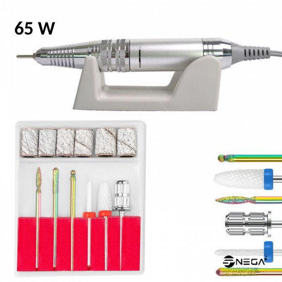 Električna brusilica za manikuru i pedikuru ZS 720 65W srebrn Električne freze, brusilice za nokte 