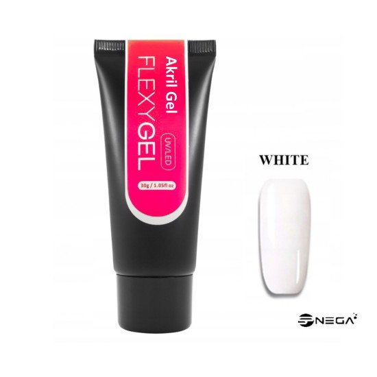 Polygel, Akril gel - white, 30 gr  Poly gel-akril sistem za nohte