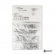 Crystal for nails white opal