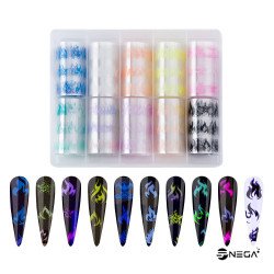 Foil for Nail Art XKZ 10 pieces
