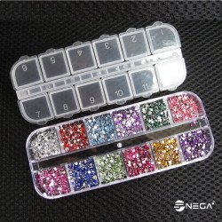  Nail Art Rhinestones For UV Gel Glitters Acrylic P100