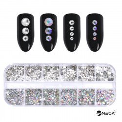 Nail Art Rhinestones For UV Gel Glitters Acrylic P994