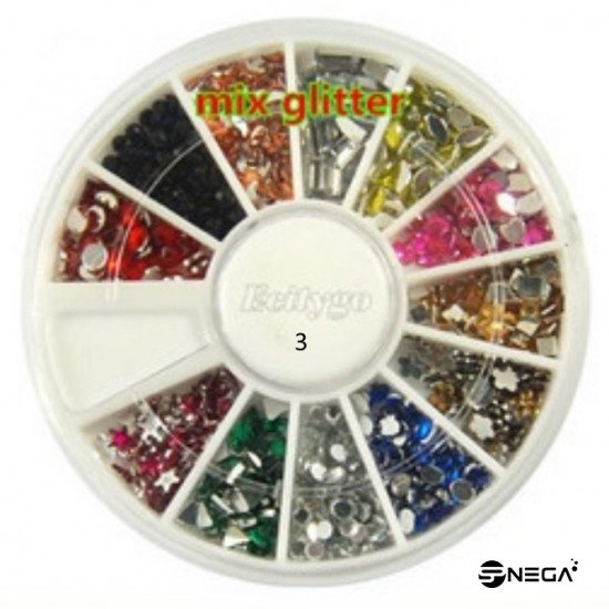  Nail Art Rhinestones For UV Gel Glitters Acrylic Tools and accessories