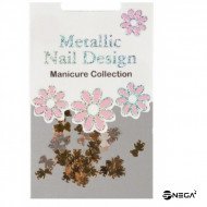 Metal ornaments for decorating the nail For UV Gel Glitters Acrylic