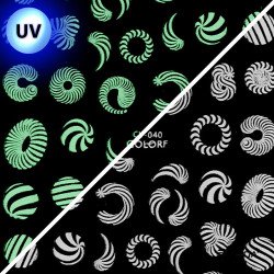 Sticker glows in the dark, 040