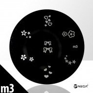 The metal plate stamp - template m3