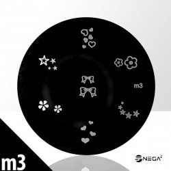 The metal plate stamp - template m3