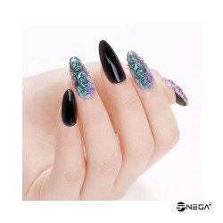 Silicone stamp for nail art with Poly gel # 4