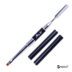 Poly brush and spatula 2in1 black