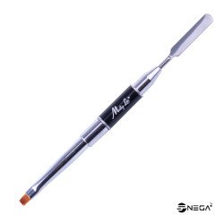 Poly brush and spatula 2in1 black