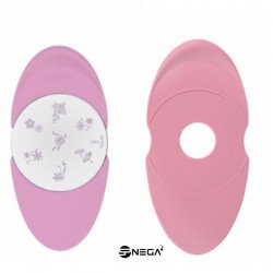 The attachment to the metal pad for stamps