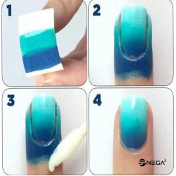 Special sponge for ombre stamps