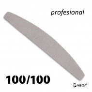 Nail file 100/100 zebra halfmoon prof