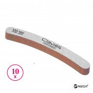 Nail files, 10 pieces 100/180 banana