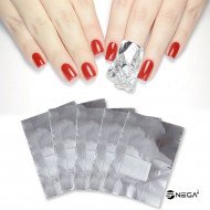 Pads with foil remover gel nail polish