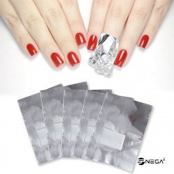 Pads with foil remover gel nail polish