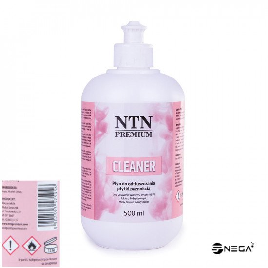 Cleaner NTN Premium za čiščenje nohta, 500 ml Cleaner NTN Premium - ČISTILO, 500 ml Cleaner in cleanser za nohte
